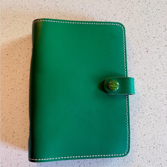 filoFAX Binder Personal Size Emerald Green - Picture 1 of 7